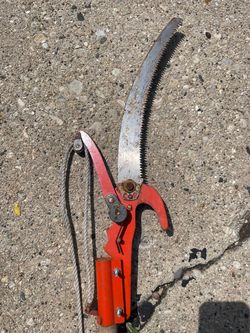 9 ft Tree pruner and pole Saw with rope pulley