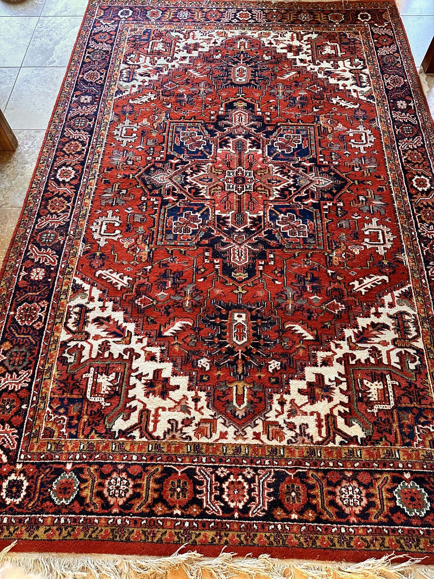 Large Wool Antique Rug
