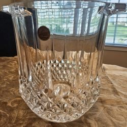 $35.00 - 1970's Cristal D'Arques-Durand Longchamp Champagne Or Ice Crystal Bucket!  Like New Condition!