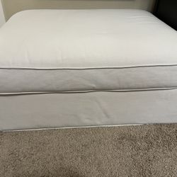 Off White Ottoman And Storage
