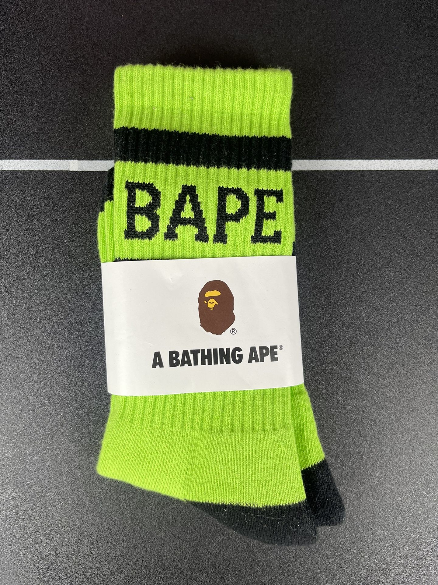 Brand New Bape Neon Socks 