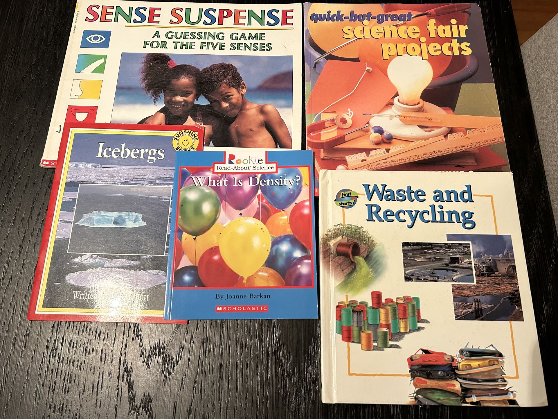 Nonfiction science children's books bundle of 5