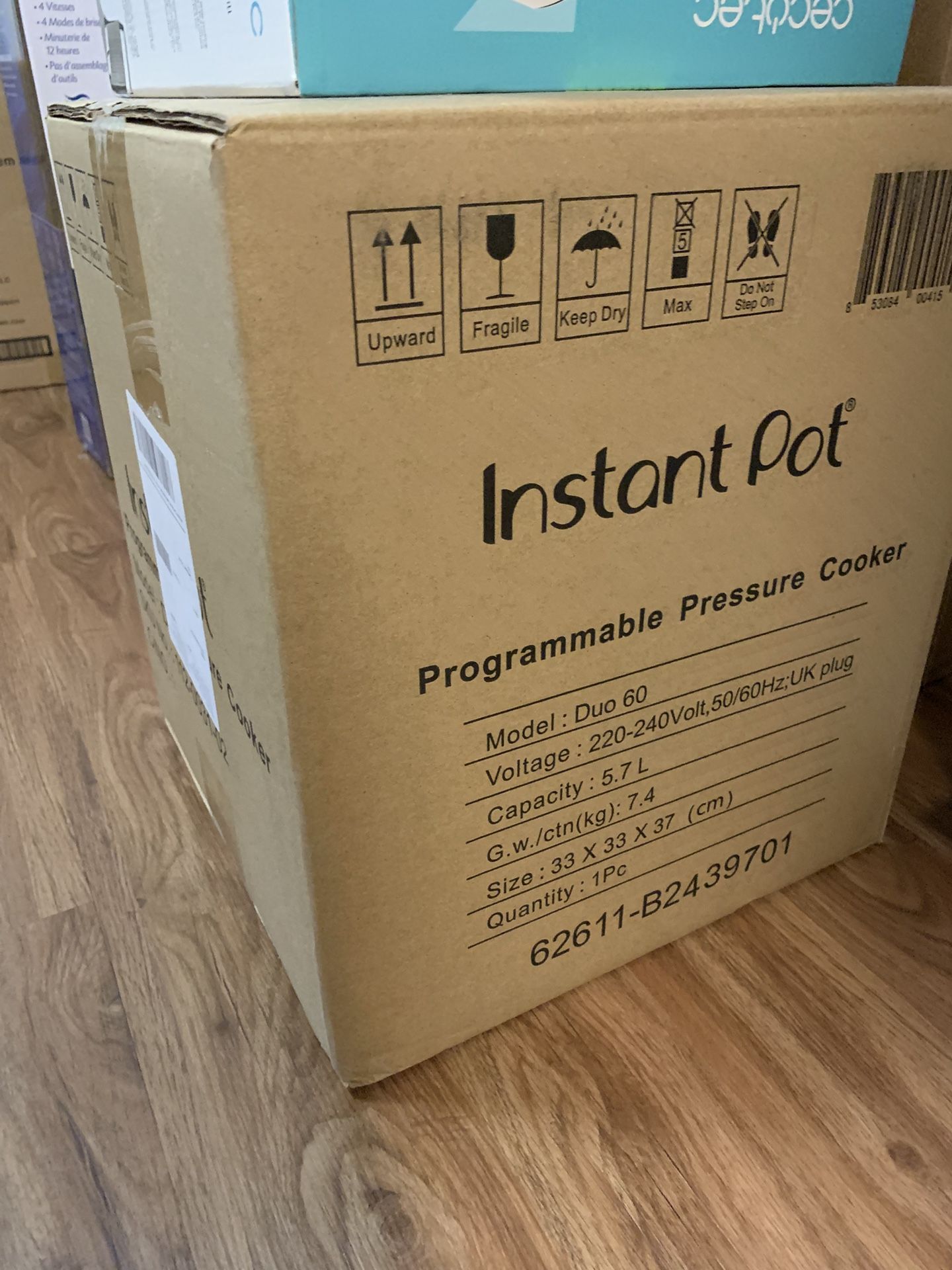 Instant Pot 6qt Pressure Cooker Uk/EU Plugin