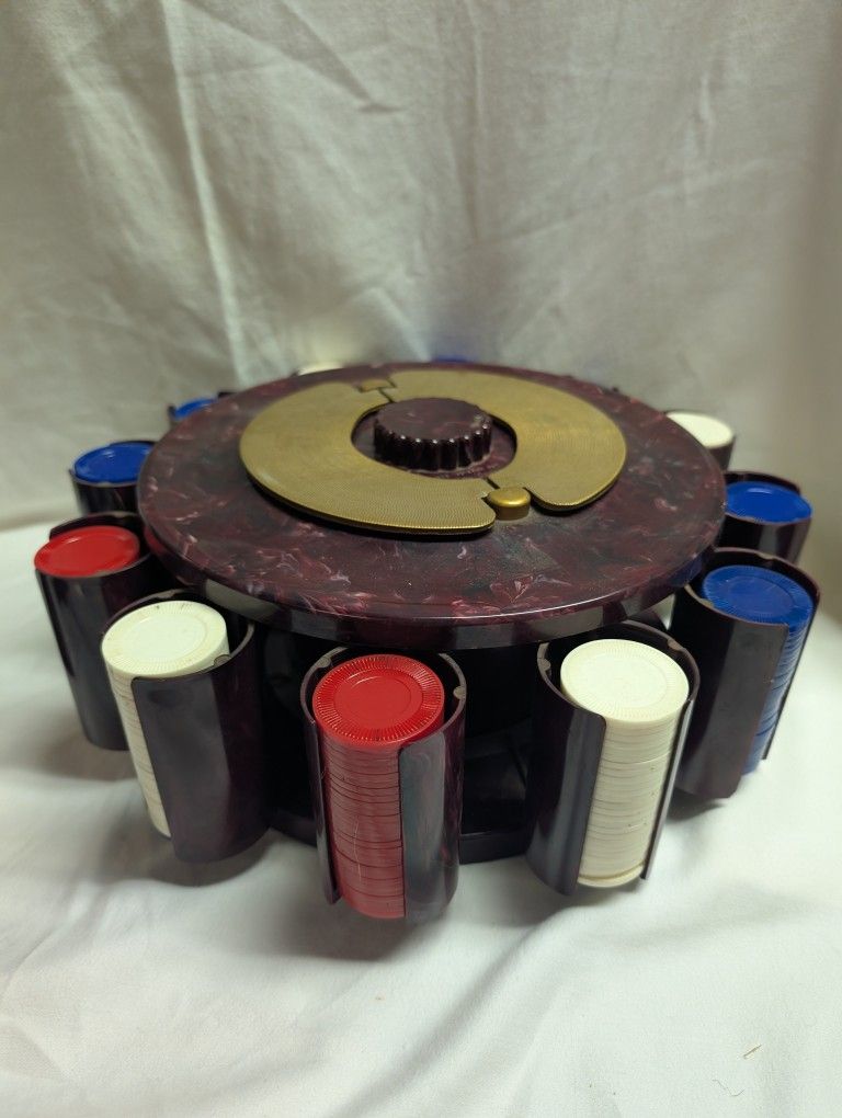 1950's Turnit Mfg. Poker Caddy - Made In USA