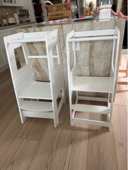White wood kitchen tower ($60 each)