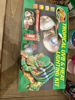 Zoo med tropical uvb and heat lighting kit