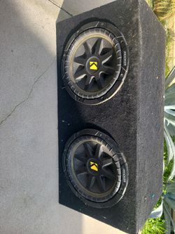 Kicker Dual 10” Subwoofers w/ Box (2 10s)