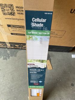 Ivory Cordless Light Filtering Eco Polyester Cellular Shades - 70 in. W x 48 in. L
