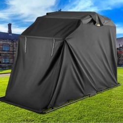 Motorcycle Shelter Shed Strong Frame Motorbike Garage Waterproof 106.3"x 41.3"x 61 Cover Tent