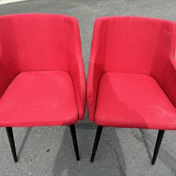 Red Dinning/office Chair x2