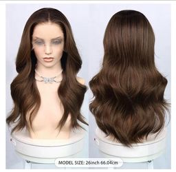 13x4 Glueless Lace Front Wig 26 Inch 180% Density Synthetic Wig