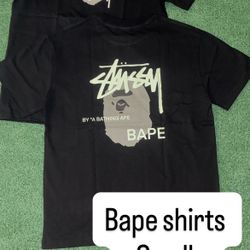 Stussy Bape Shirt Small,medium Esells_turlock on instagram 