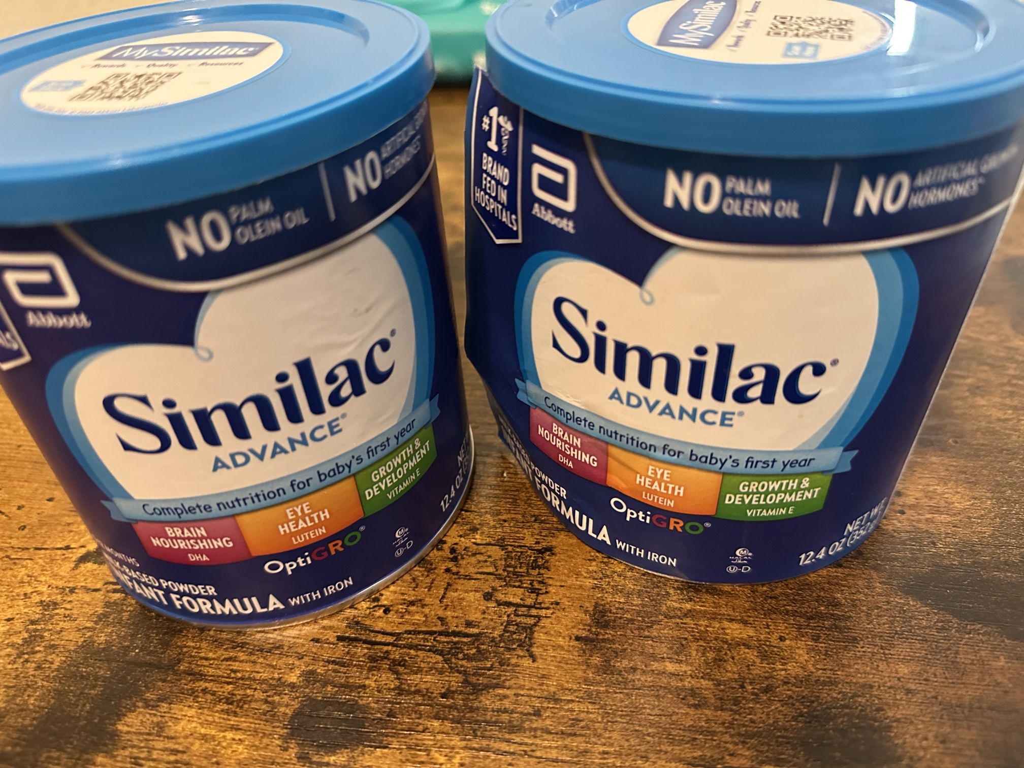 2 Cans of Unopened Similac Advance Baby Formula $25 for Both