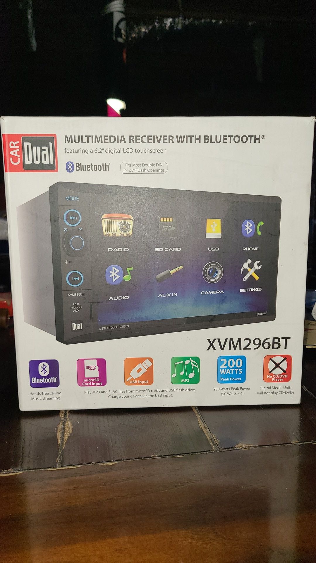 Car dual Multimedia receiver with bluetooth
