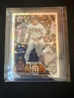Topps chrome Manny Machado Logofractor