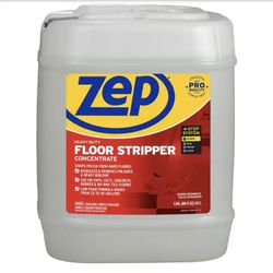 ZEP Heavy-Duty Floor Stripper 5 Gal - New in Bucket - Concentrated, Removes Wax/Finish Layers