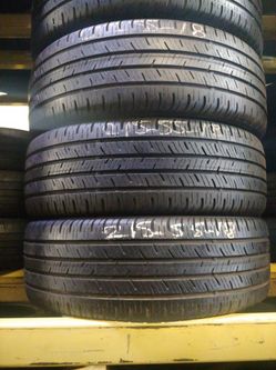 Great Set Of Used 215/55/18 Continental
