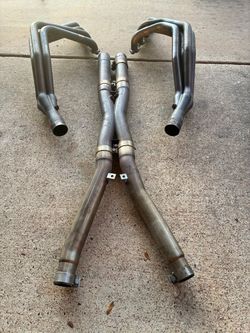Long tube headers and X pipe for C6 Corvette 006