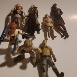 7 Loose Star Wars Charactors Action Figures 