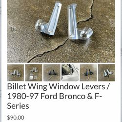 Solo Motorsports Billet Wing Window levers OBS ford