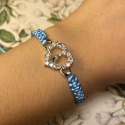 Baby Blue Virgen Mary Bracelet