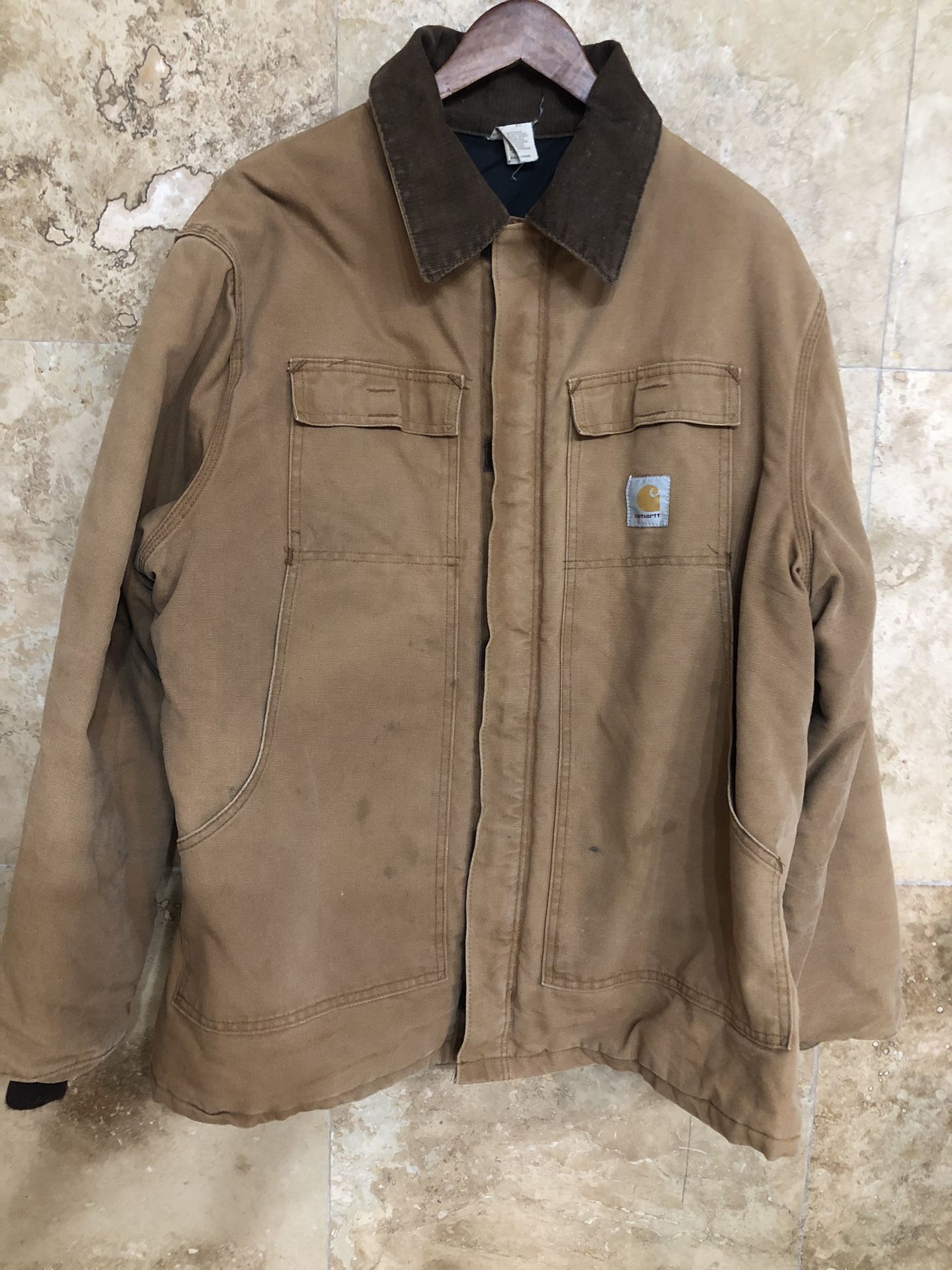 Carhartt  Jacket Tan XLarge Size 48, Nice Pre Owned Condition