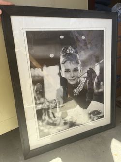 Framed Audrey Hepburn Poster 