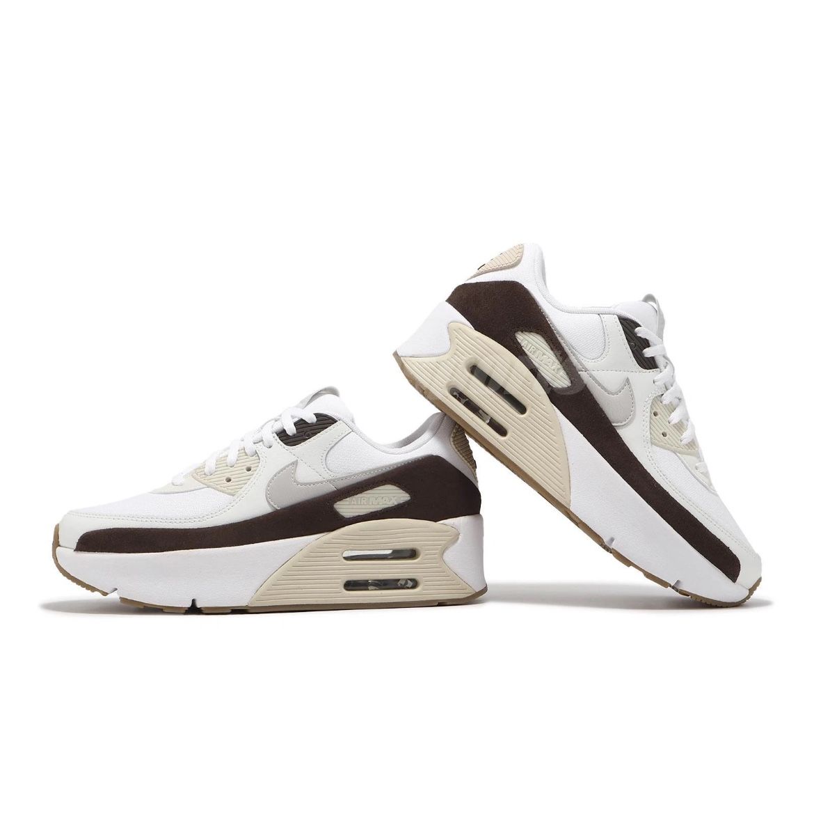 Size 8.5 Nike Air Max 90 LV8 Baroque Brown Women LifeStyle Casual Shoes