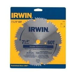 IRWIN Tools Classic Series Steel Corded Circular Saw Blade, 7 1/4-inch, 60T, .087-inch Kerf (11240)

