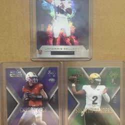 3 football cards excellent condition