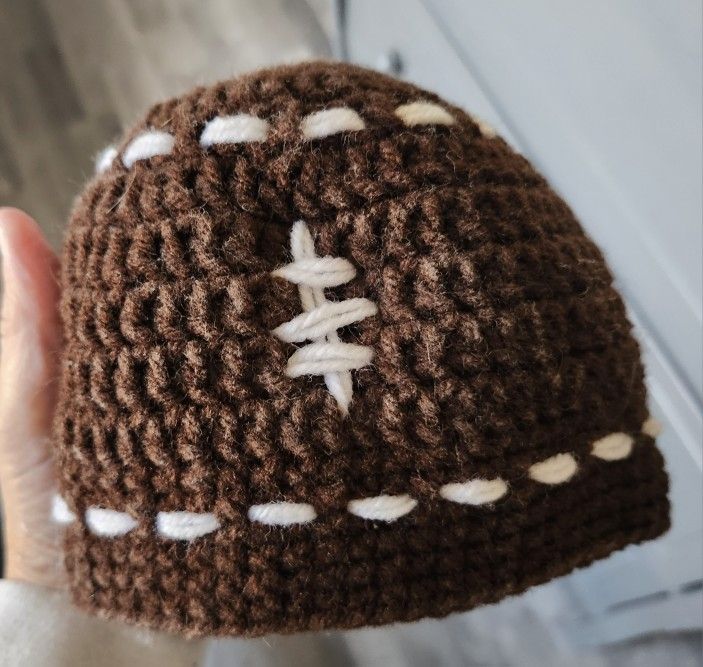 Baby Crochet Football Hat