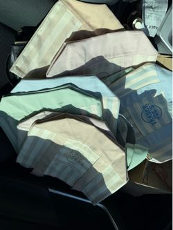 Trader Joes Mini Canvas Stripped Bags