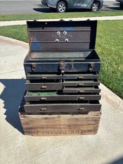 VINTAGE “KENNEDY” 7DR MACHINIST TOOLBOX (20”L X 8.5”H X 13”H) PLEASE SEE ALL PICS / READ ENTIRE POST DESCRIPTION