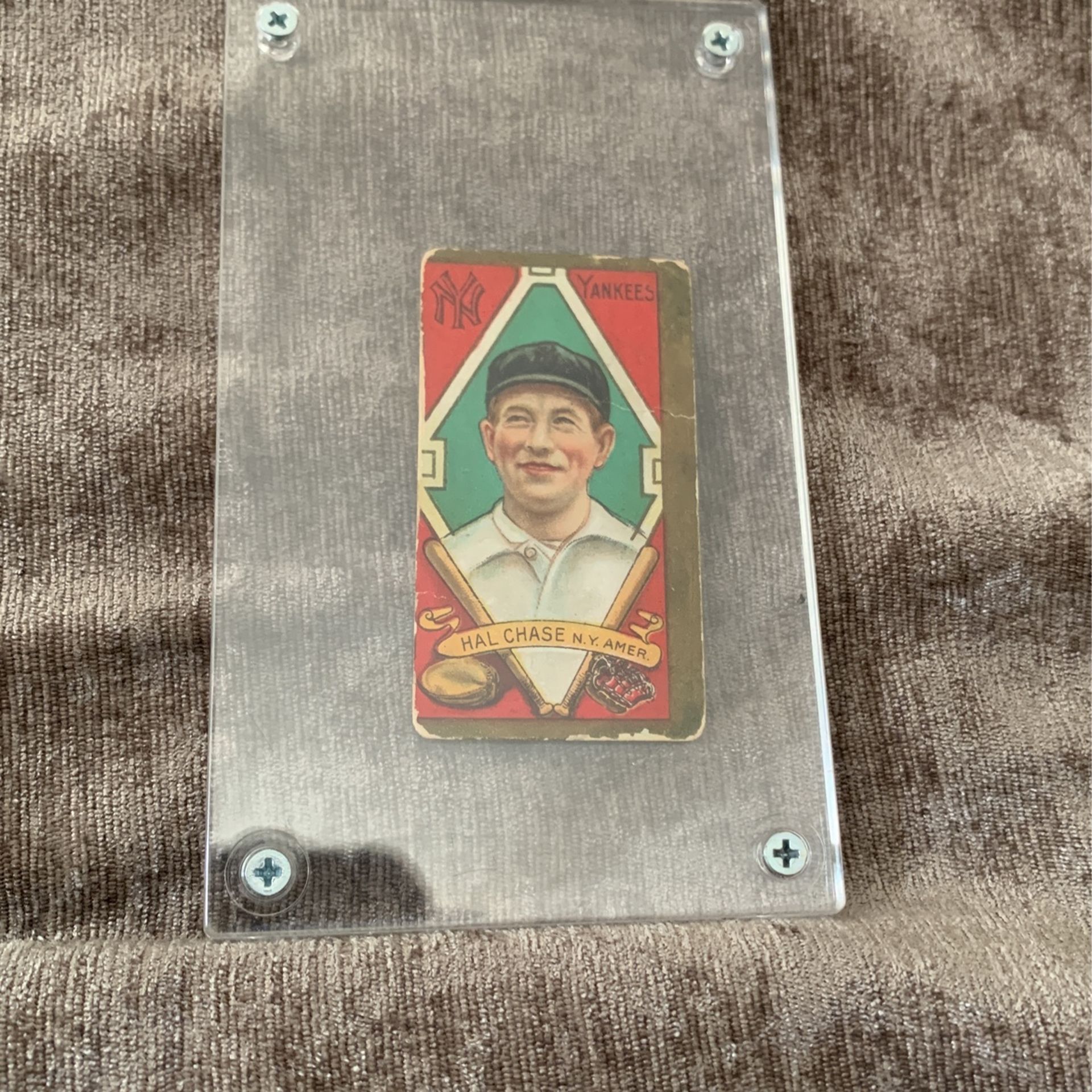 HAL CHASE 1911 HASSAN CIGARETTES BASEBALL CARD