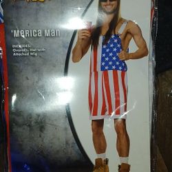 Brand New Adult 'Merica Man Costume!