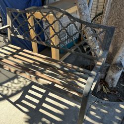 Patio Metal Bench 