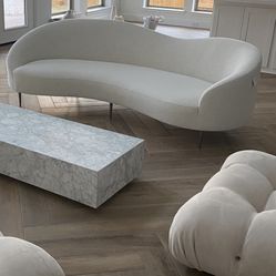 CB2 Curvo sofa 