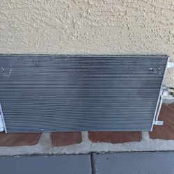 Infiniti QX60 Condenser 2025-2026, OEM ORIGINAL INFINITI PART, front condenser, open box over installed 