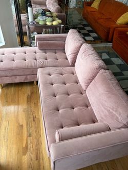 Pink Wayfair couch for sale