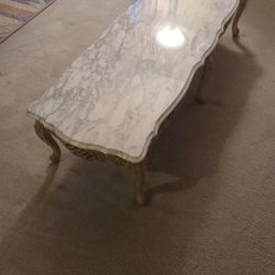 French Louis XV Marble Coffee Table