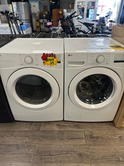 LG Front Load Washer & Dryer Set Take It Home In Payments Read Description