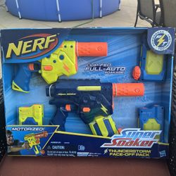 NEW!!! Nerf - Super Soaker - Thunderstorm Face-Off Pack (2011) Squirt/ Water Guns*