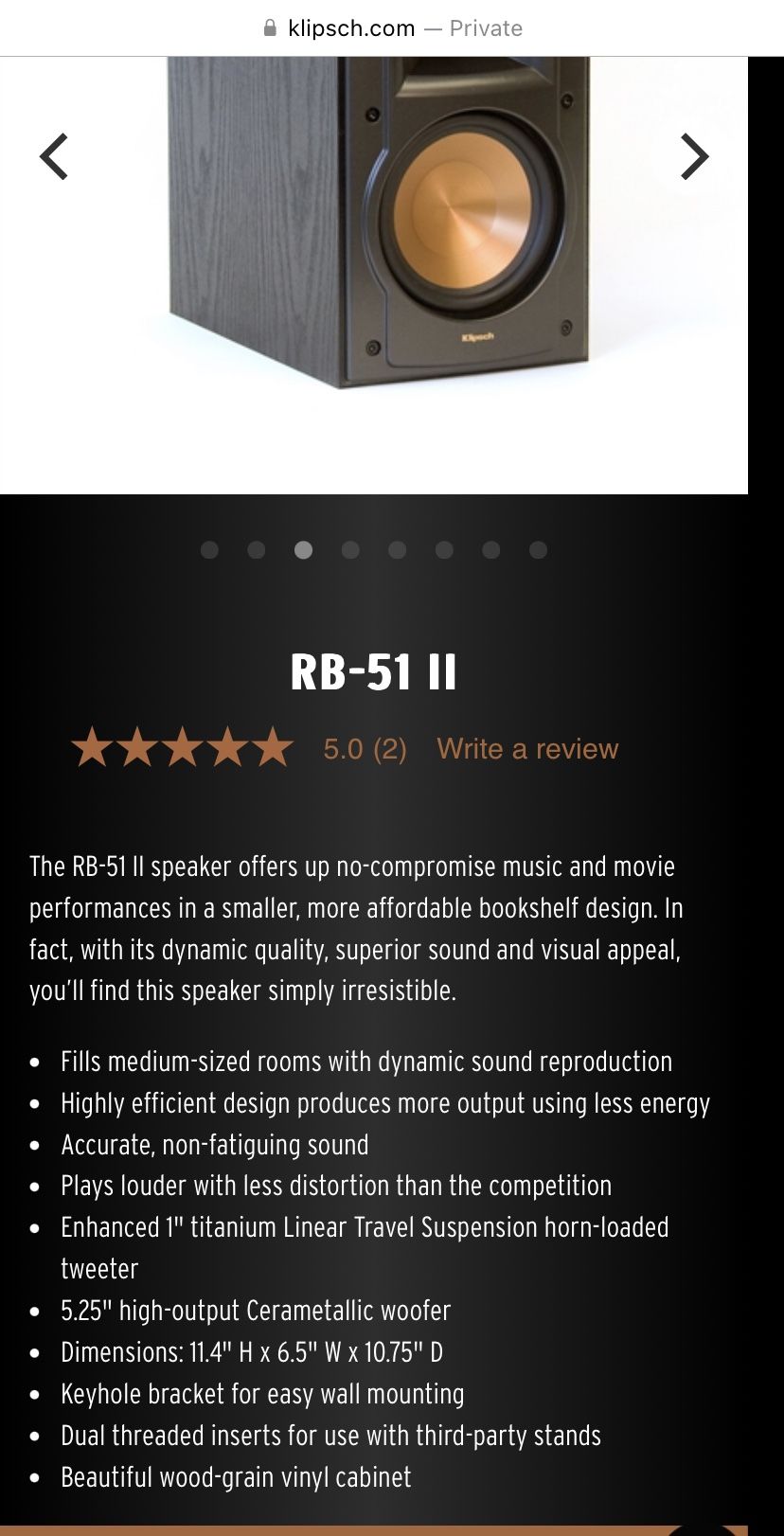 Klipsch rb51ii cheap
