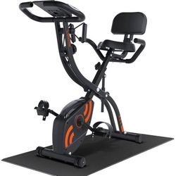 Exercise Bike Stationary Bike, Sportneer 4 in 1 Indoor Cycling Bike with 16 Level Magnetic Resistance Training Bike with Arm Resistance Band