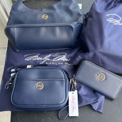 Marilyn Monroe 3 Pc Set Purse Wallet Handbag 