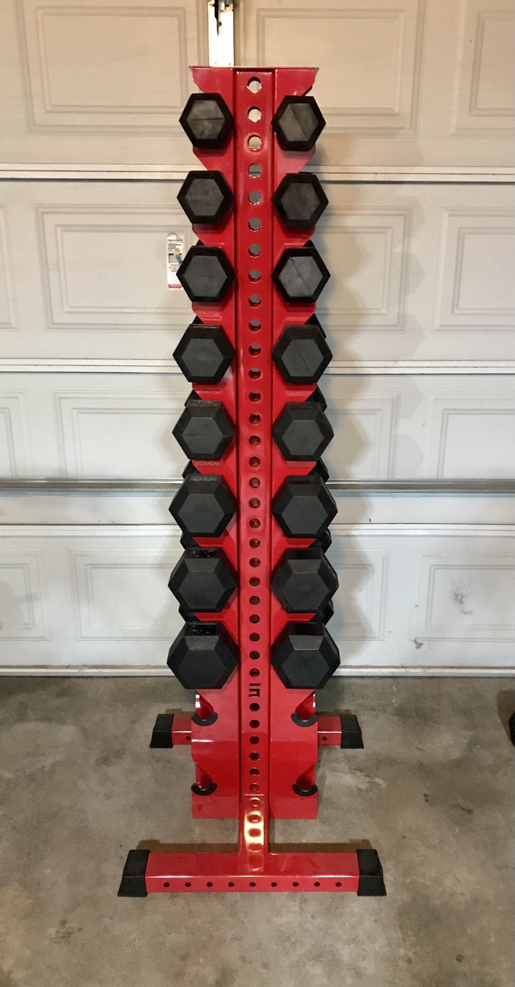 Dumbbell Weights With Heavy Duty Dumbbell Rack FREE WEIGHT BENCH