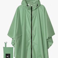 Brand NEW In Packaging Unisex Rain Poncho Waterproof Raincoat Hooded With Pockets for Adults Women Men