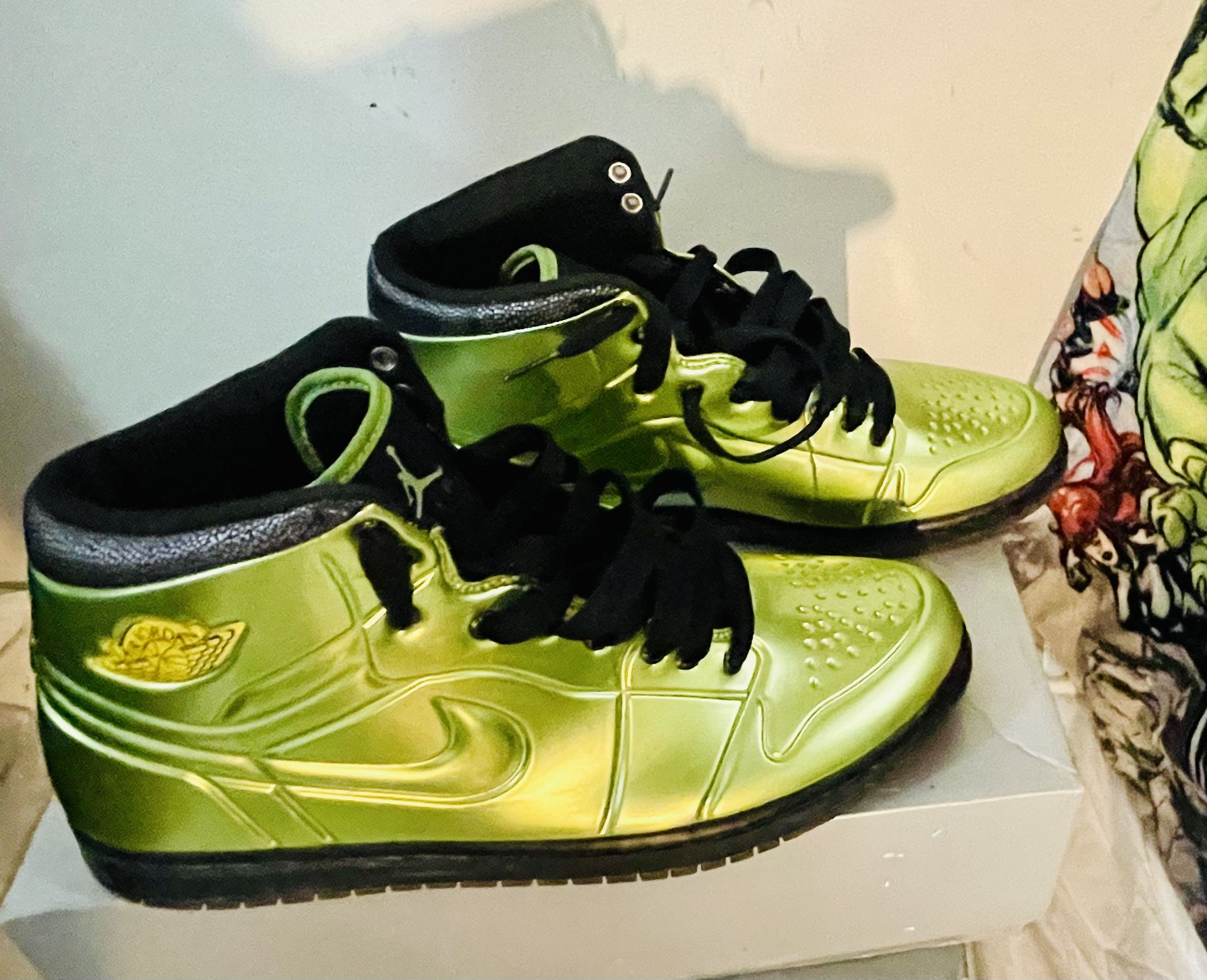Size 10 Air Jordan 1 Anodized Green for Sale in Queens NY OfferUp