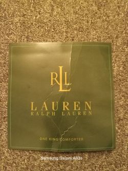 Ralph Lauren King Comforter.