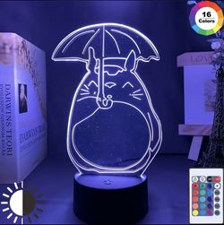 3d Night Light Totoro (studio Ghibli) 